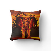 Fire Elephant et forêt calme inverse