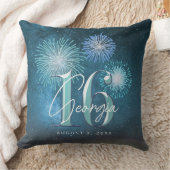 Coussin Fireworks Sweet 16 Teal ID984 (Couverture)