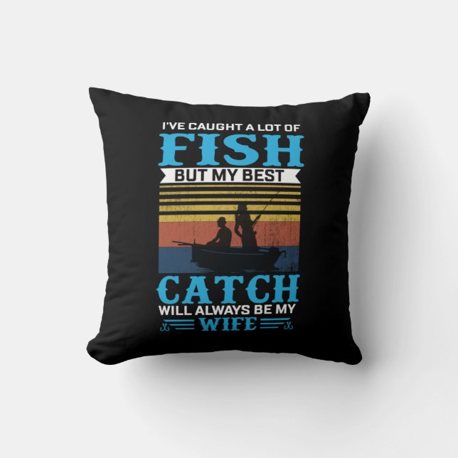 Coussin Fisher Est Beaucoup De Poisson (Recto)