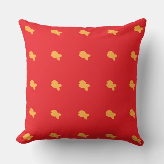 Coussin Fishy Fishy Kids Red (Recto)