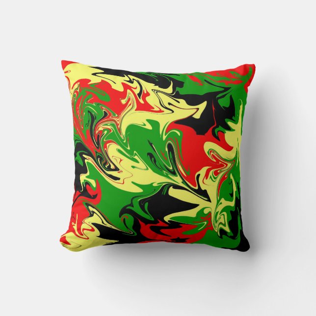 Coussin Fissures afrocentriques (Recto)