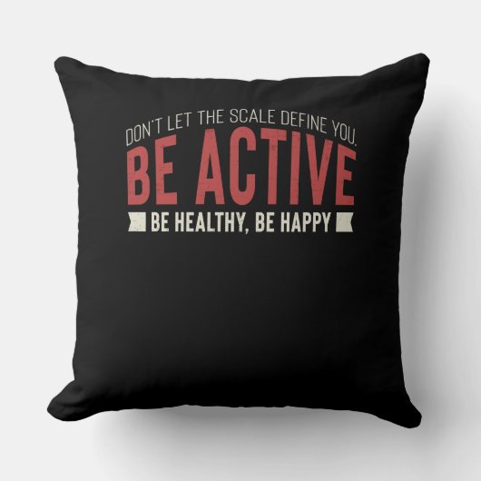 Coussin Fitness Gym entraînement Motivation (Recto)