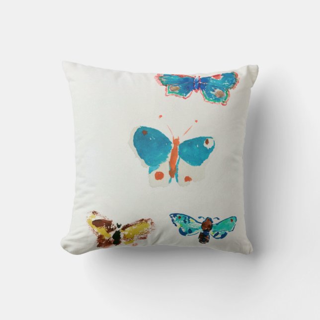 Coussin Five Butterflies (Recto)