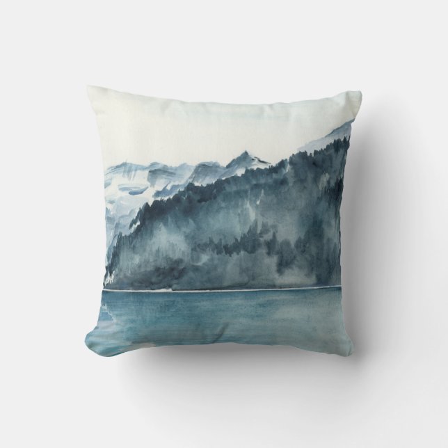 Coussin Fjords d'hiver (Recto)