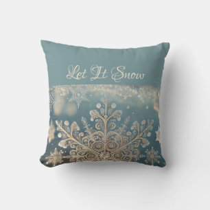 Coussin Flakes / Dentelle / Laisser neiger