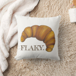 Coussin Flaky Butte Croissant Français Foodie Chef pâtissi