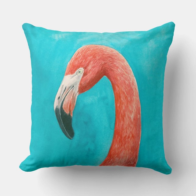Coussin Flamant rose (Recto)