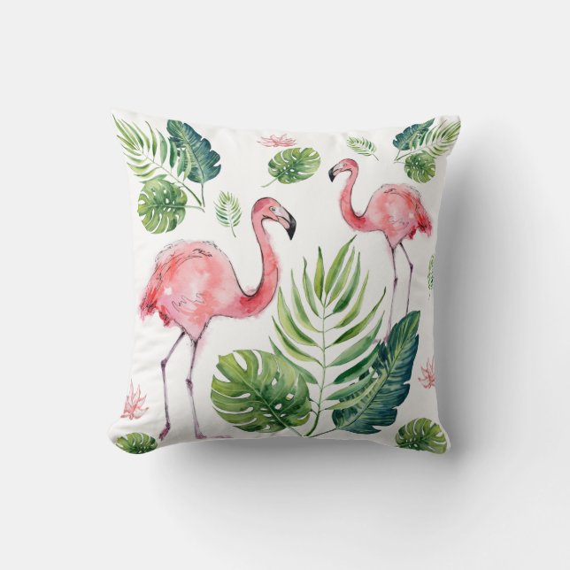Coussin Flamant rose (Recto)