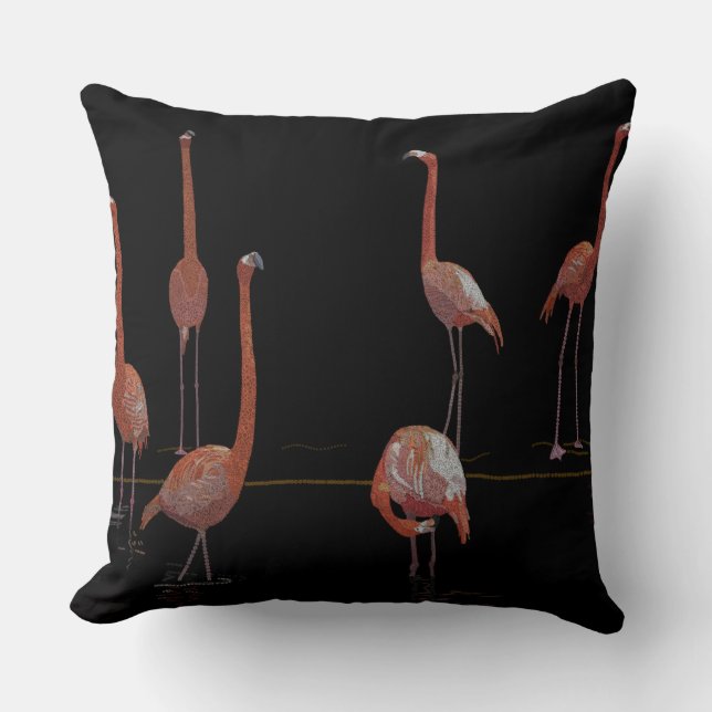 Coussin Flamant rose (Recto)