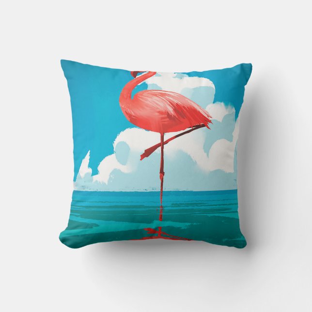 Coussin Flamant rose (Recto)
