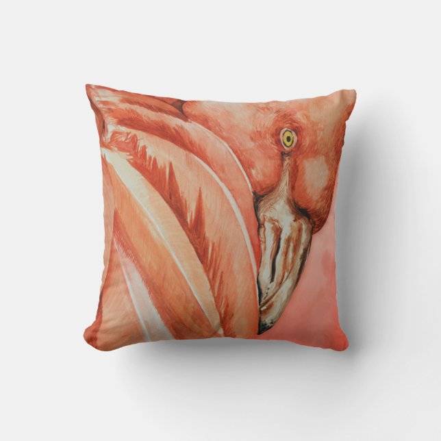 Coussin Flamant rose (Recto)