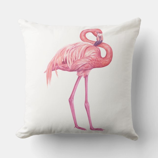 Coussin Flamant rose 2 (Recto)