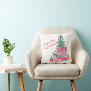 Coussin Flamant rose Casse-Noisette Ballet Custom Noël