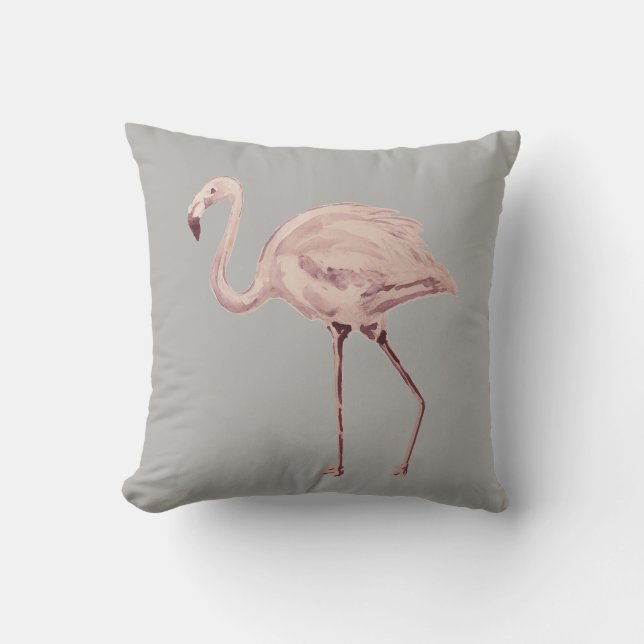 Coussin Flamant rose rose Floride Écouteur extérieur (Recto)