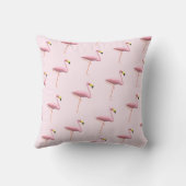 Coussin Flamant rose rose personnalisé Thème (Verso)