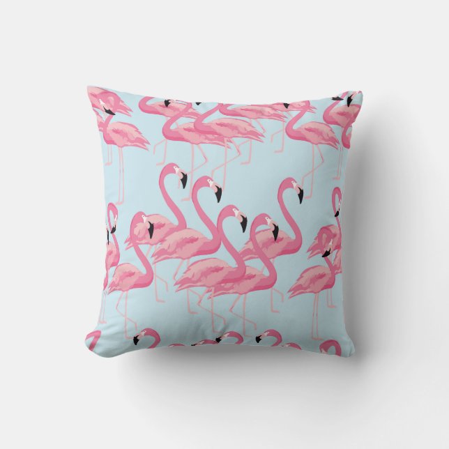 Coussin Flamant rose : Tropical Vintage Print (Recto)