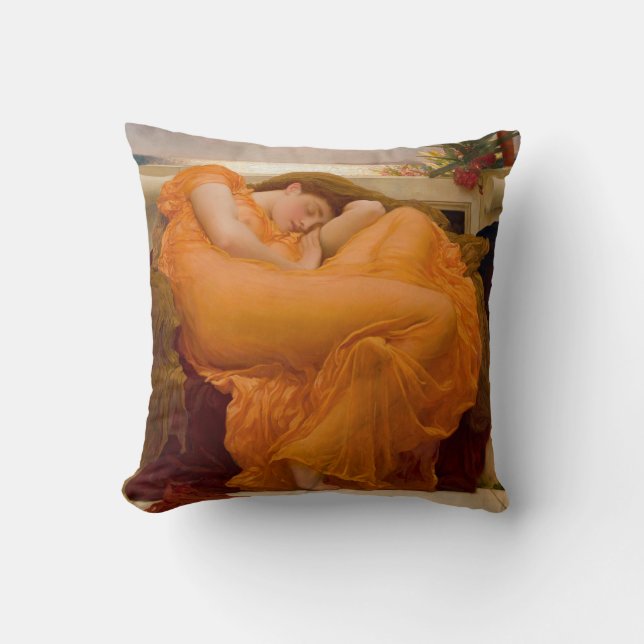 Coussin Flaming June (par Frederic Leighton) (Recto)