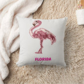 Coussin Flamingo gemalter pinker Flamingo  (Couverture)