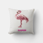 Coussin Flamingo gemalter pinker Flamingo  (Recto)