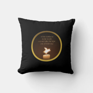 Coussin flamme de bougie de cochon volant