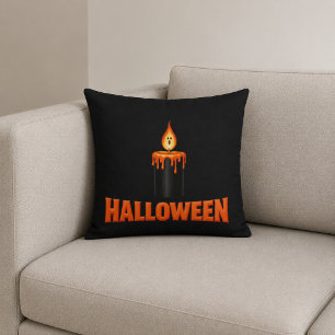 Coussin Flamme de bougie Halloween