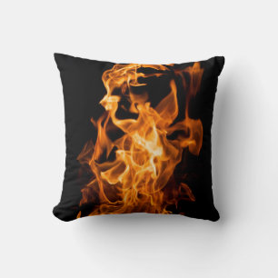 Coussin Flamme orange