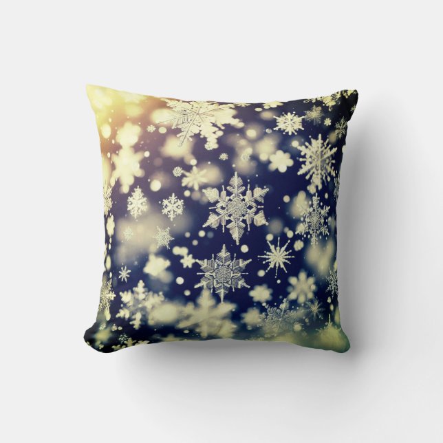 Coussin Flammes de neige / Flutting / Rocoleta (Recto)