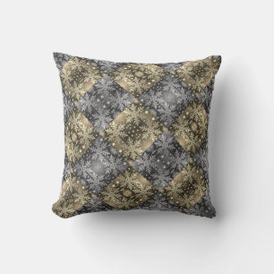 Coussin Flammes de neige Nuit d'hiver / Sepia / Miroir inc