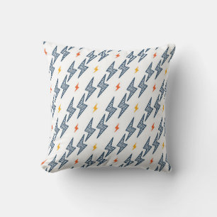 Coussin Flash. Éclair Motif sans couture. Arrière-plan