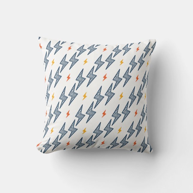 Coussin Flash. Éclair Motif sans couture. Arrière-plan (Recto)