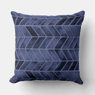 Coussin Flèche aquarelle marine
