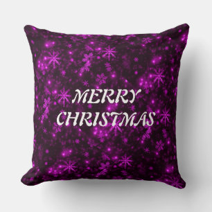 Coussin Flèche blanche Arrière-plan violet profond Jeu d'o