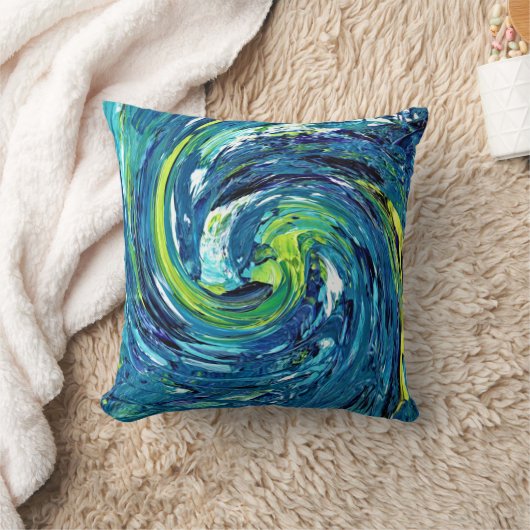 Coussin Flèche Bleue Et Verte (Couverture)