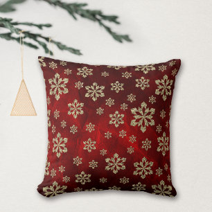 Coussin Flèche de neige rouge brillante