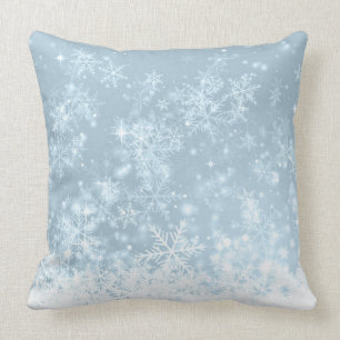 Coussin Flèche-neige bleu Icy
