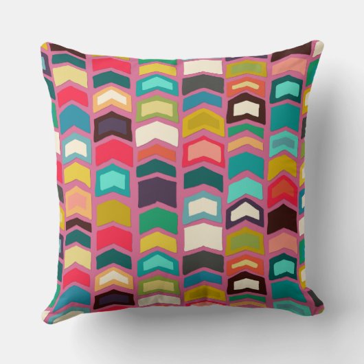 Coussin flèche pop rose (Verso)