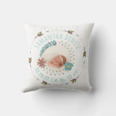 Coussin Flèche tribale Boho de photo de faire-part de (Verso)