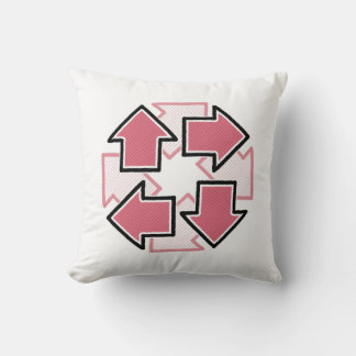 Coussin Flèches dans le sens des aiguilles d'une montre Mi