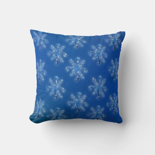 Coussin Flèches de neige cristallines (Recto)