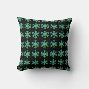 Coussin Flèches de neige verte