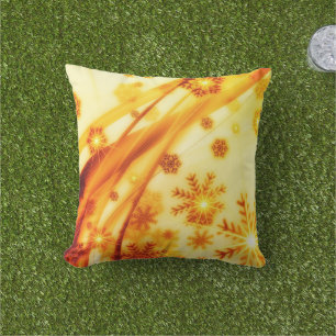 Coussin Flèches de Noël dorées