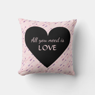 Coussin Flèches et Cœur Tout ce dont vous avez besoin est