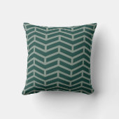 Coussin Flèches franches contre les flèches Chevron Vert D (Verso)