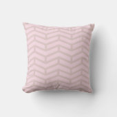 Coussin Flèches franches opposées Chevron rose neutre (Recto)