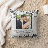 Coussin Flèches Photo Argent 25e anniversaire Mariage (Couverture)