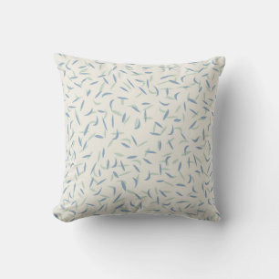 Coussin Flecks Aléatoires, Spectacles, Vert Sage, Bleu Dus