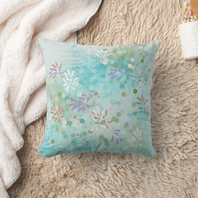 Coussin Fleur abstrait moderne tendance (Couverture)