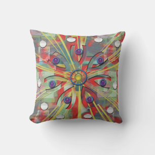 Coussin Fleur Abstraite