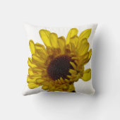 Coussin Fleur Abstraite Jaune Doré Fleur Cadeau Favor (Verso)
