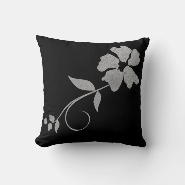 Coussin Fleur aquarelle (Recto)